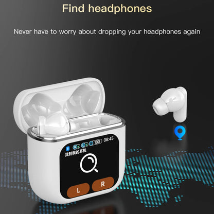 TWS Earbuds ANC Active Noise Cancellation Earphone With Touch Control LCD Screen Super Bass Premium Sound ENC Microphone SE-60