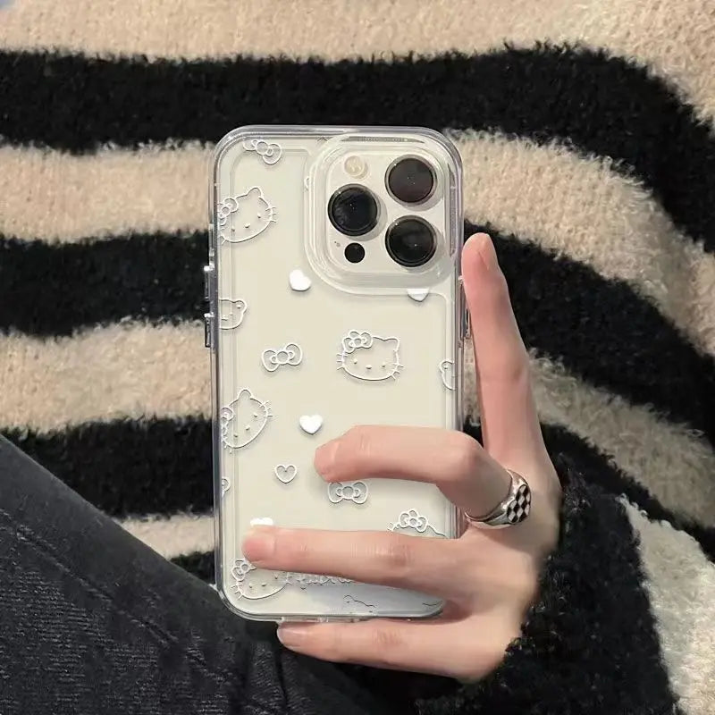 Kitty Cute Soft Back Phone Case For iPhone