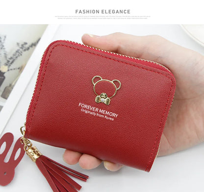 2024 Short Women Wallets – Mini Cute Coin Pocket Card Holder, Female Purse, New Fashion Kpop Small Wallet for Girls.