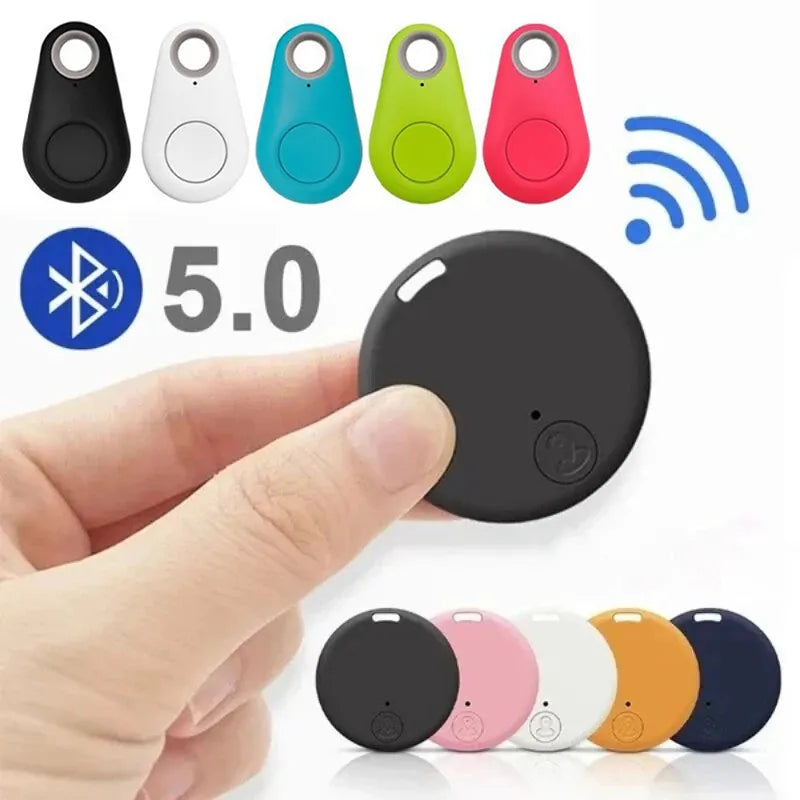 Mini GPS Locator AntiLost Alarm Plånbok Nyckelring Smart Tag Bluetooth-kompatibel Tracer Nyckelring Hund Pet Barn Tracker Key Finder