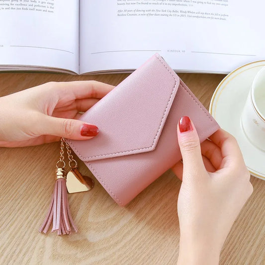 Luxury Tassels Wallet: PU Leather