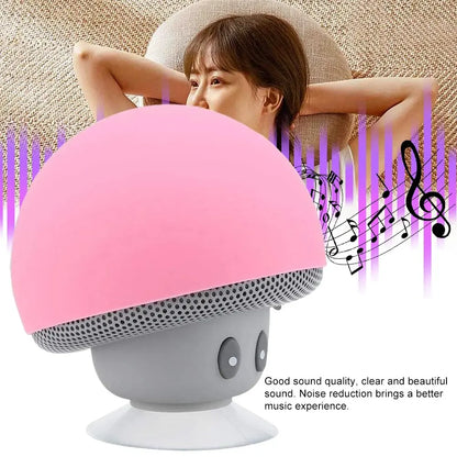 Mini Mushroom Bluetooth-högtalare - Creative Mini Sugkopp Bärbar Smart-högtalare för telefoner - Gränsöverskridande tecknad present