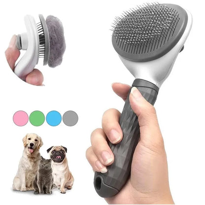 Pet Brush for Dogs & Cats – Self-Cleaning Hair Remover Grooming Tool for Cats and Dogs.