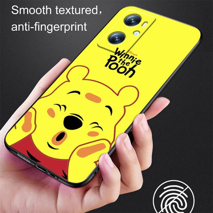 Disney Winnie The Pooh Case For OPPO: Black TPU Phone Case