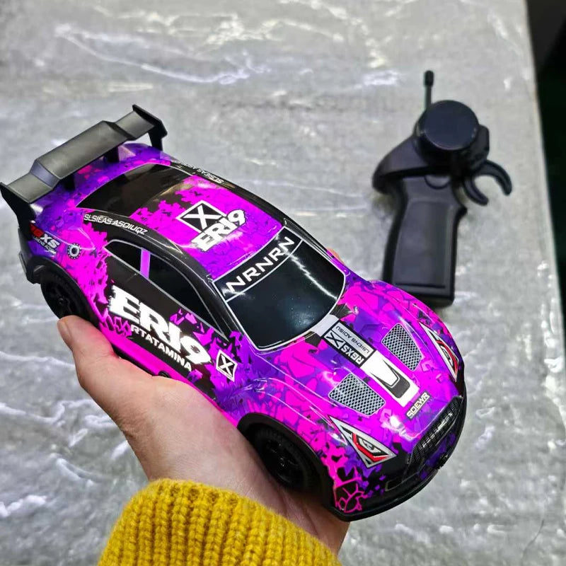 1:22 4WD RC Drift Car: Interchangeable Tires, LED Lights