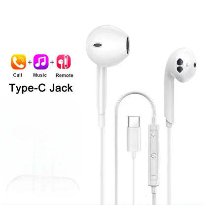 Original Headphones For Apple iPhone 15 14 11 12 13 Pro Max Earphones XR X XS 8 Plus Bluetooth Wired Earbuds Headset Accessories