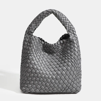 Luxury Woven Bag: Designer, Soft PU