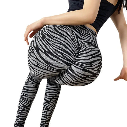 Women's High Waist Leopard Print Yoga Leggings