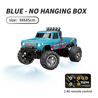 RC Cars 1:64 Metal Mini Drift Rc Car Remote Control Car High-Speed Off-road Climbing Racing Cars Children's Toys for Kids Custom