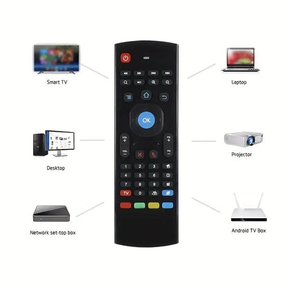 MX3 Air Mouse Mini Keyboard Wireless Remote 2.4G Multifunctional Fly Mouse with Infrared Learning for Android Smart TV Box