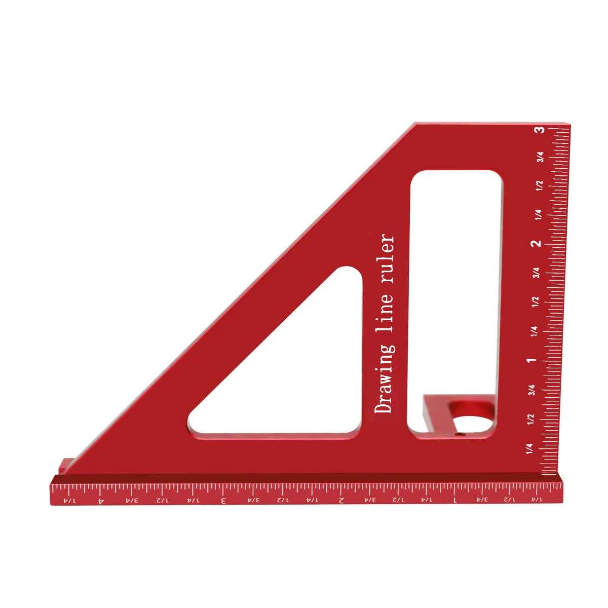 Carpenter Square -Woodworking Square Protractor Aluminum Miter Triangle Ruler 3D Multi Angle 45/90 Degree Layout Measuring Ruler