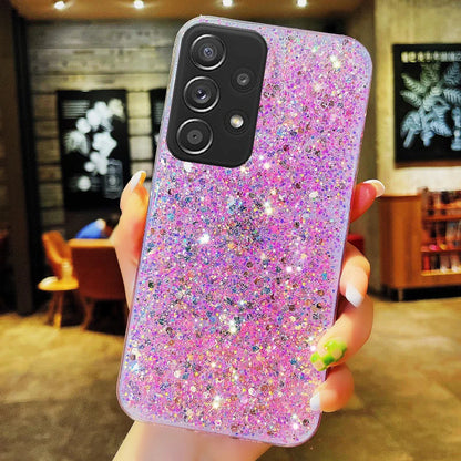 Shiny Glitter Silicone Soft Back Case For Samsung Galaxy