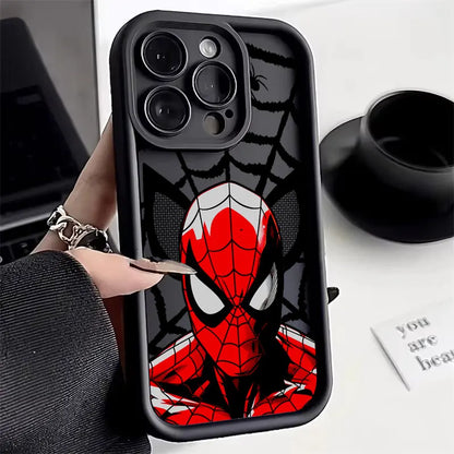 Marvel Spiderman Miles Morales Heroes Phone Case For iPhone 11 12 13 14 15 16 Pro Max X Case For iPhone 16 Plus Protective Cover