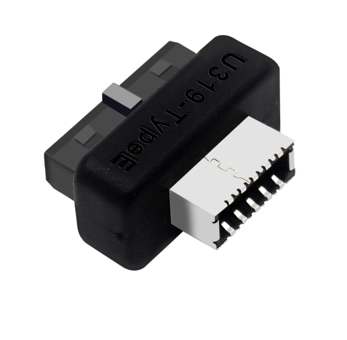 USB 3.0 20Pin/19P Intern Header till Type E Adapter Connector USB 3.1 20 Pin Converter för Type C Frontpanel Moderkort