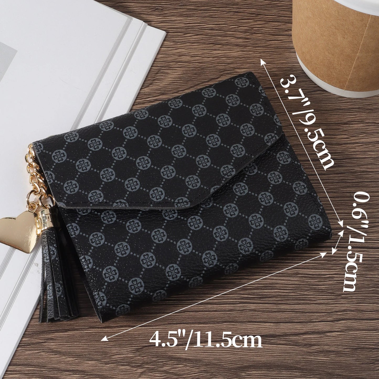 Women's Ultra Short Wallet – Fashionable Zipper Coin Wallet, Multi-functional Card Holder, Key and Cash Storage Bag