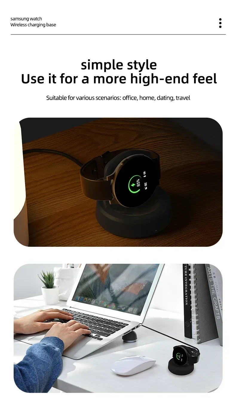 Snabb trådlös PD USB Laddkabel Sladd Ställ Dock Laddare Adapter För Samsung Galaxy Watch 6 Watch5 Pro Watch 5 4 3 44mm 40mm