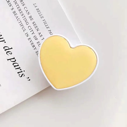 Cute Heart Sockets Grip Stand Universal Phone Holder Finger Ring Holder Griptok Stand Back Cover Clip Sticker Phone Accessories