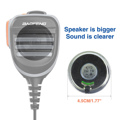 Baofeng UV K5 Microphone Speaker MIC for Baofeng UV 5R 82 888S UV 21 17 GPS UV 13 16 18 S9 Quansheng UV K5 5R Plus Walkie Talkie