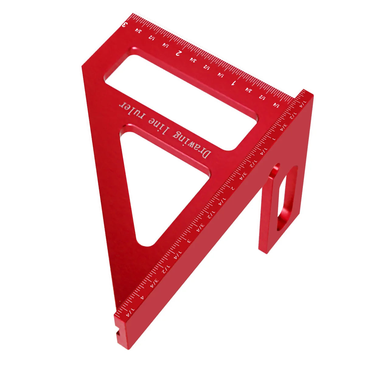 Carpenter Square -Woodworking Square Protractor Aluminum Miter Triangle Ruler 3D Multi Angle 45/90 Degree Layout Measuring Ruler