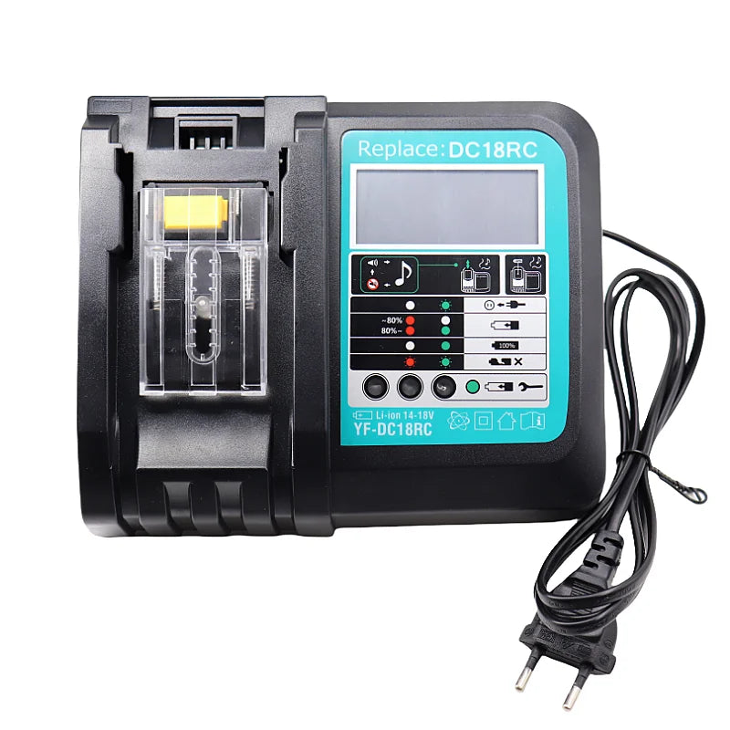 DC18RC Li-ion batteri 3A Laddare för Makita 18V 14.4V BL1860B,BL1850B,BL1840,BL1830,BL1820,BL1415,BL1440 Elverktygsladdare