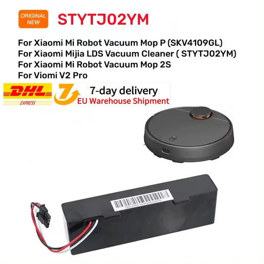 STYTJ02YM Battery Original 14.8V for Xiaomi Mijia LDS Vacuum Cleaner,Mi Robot Vacuum-Mop P,Mi Robot Vacuum-Mop 2S/Haier JX37