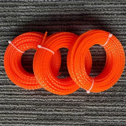 COSY 2.4mm/2.7mm/3mm/3.3mm/4mm Grass Trimmer Line Nylon Strimmer Line Spiral Brush Cutter Rope Mower Accessories Garden Tool