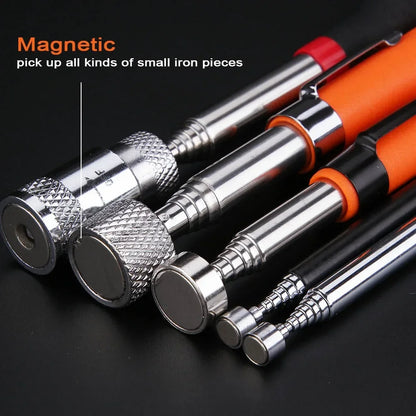 Foldable Strong Magnetic Pickup Tool Metal Flexible Pick Up Tool Suction Bar Magnet Spring Grip Grabber Pick-up Rod Tools