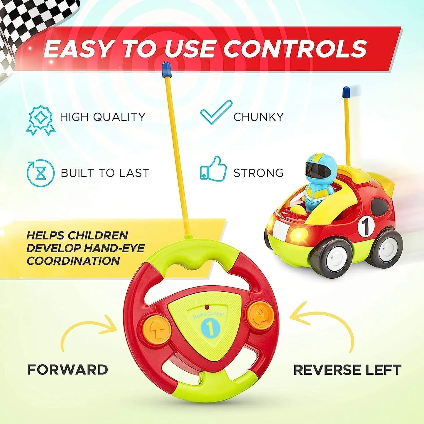 Remote Control Car: Toddler-Friendly, Police Car