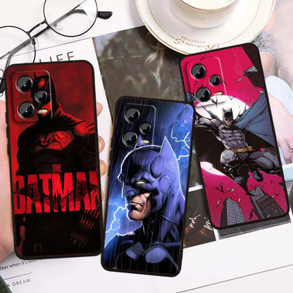 B-Batman Cartoon Cute Phone Case – Universal Black Cover for Xiaomi Redmi