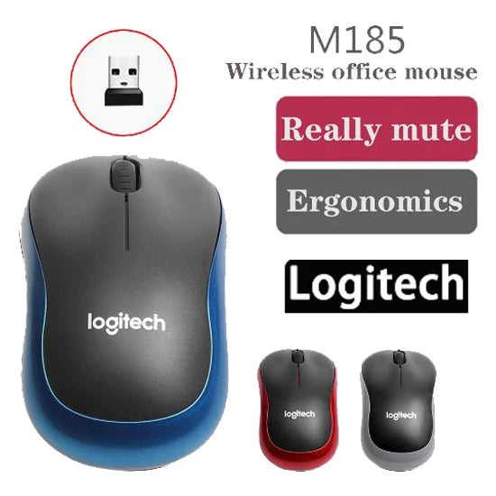 Logitech M185 Wireless Mouse 2.4Ghz USB Mice USB R Window