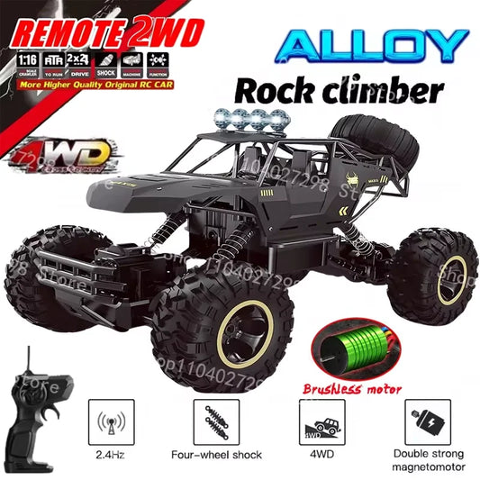 New 4WD RC Cars Off-Road Remote Control Buggy Truck Racing Drift with LED Lights RTR Vehicle for Children’s Toy Gifts