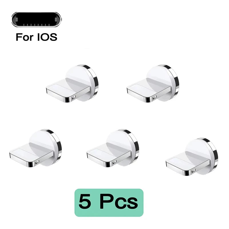 7pin Magnetic Tips NNBILI Magnetic Cable Type C Micro USB Magnet Replacement Part Fast Charging Magnet Adapter Tips for iPhone