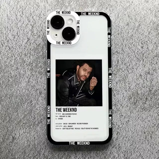 Soft Silicone Phone Case with The Weeknd Design for Redmi Models