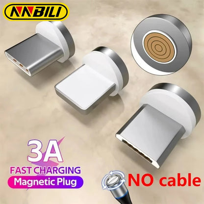 7pin Magnetic Tips NNBILI Magnetic Cable Type C Micro USB Magnet Replacement Part Fast Charging Magnet Adapter Tips for iPhone