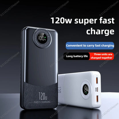 10000/20000mAh Ultrastor kapacitet 120W Supersnabb laddning Power Bank