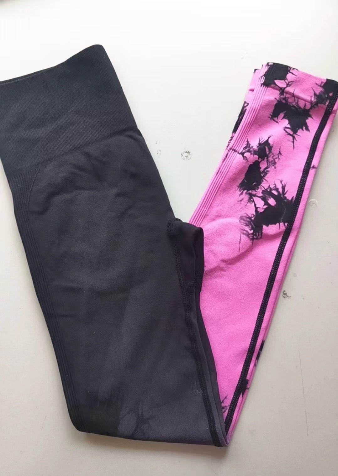 Sömlösa leggings med hög midja gradient för kvinnor med sömlös rumpa