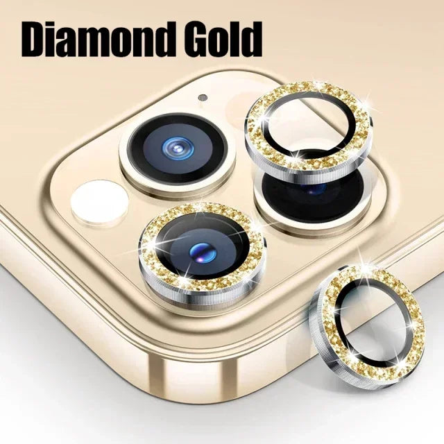 3Pcs Metal Lens Protector Glass For iPhone 14 Pro Max Back Camera Lens Protection Film For iPhone 13 Mini 14 15 Plus