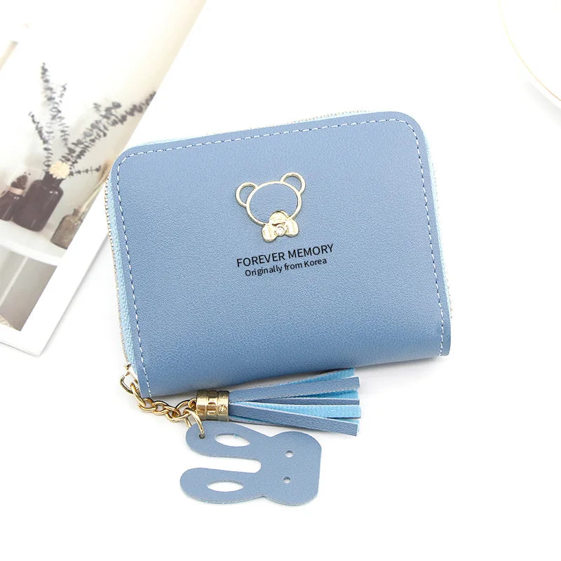 2024 Short Women Wallets – Mini Cute Coin Pocket Card Holder, Female Purse, New Fashion Kpop Small Wallet for Girls.