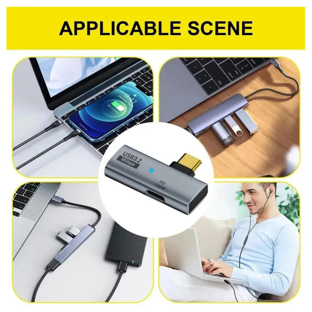 USB Type-C OTG 2in1 Adapter with 100W PD Charging or Steam Deck Switch USB C to USB 3.2 Converter Adapter