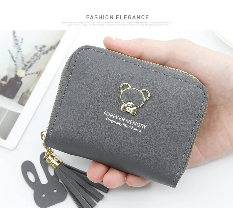 2024 Short Women Wallets – Mini Cute Coin Pocket Card Holder, Female Purse, New Fashion Kpop Small Wallet for Girls.