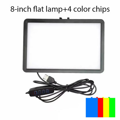 Photo Studio LED 3000K-6000 KMcoplus Video Fill Lamp Light Panel Fotografi Belysning för Live Streaming Youbube RGB Filter