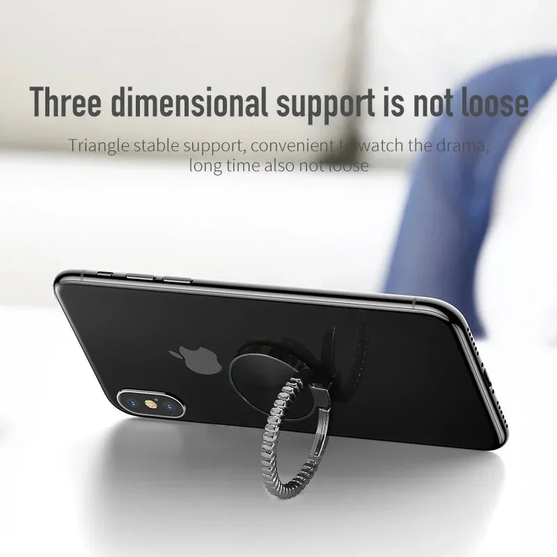 360° Rotaing Adjustabl Magnetic Car Mobile Phone Stand Metal Magnet Ring Holder Bracket Sticker for iPhone 14 13 Huawei Xiaomi