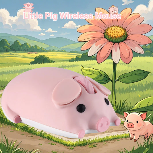 Pig mouse wireless 2.4G Bluetooth Dual-mode