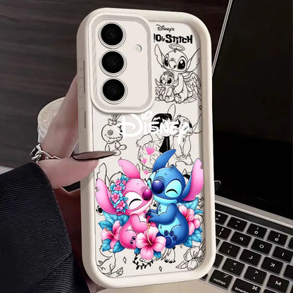 Angel And Stitch Koala Disney S24FE Phone Case For Samsung Galaxy S24 S23 S21 S20 Fe S25 Ultra S22 Plus 5G Shockproof Back Cover