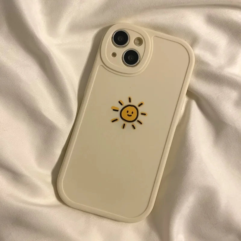 Sun Moon Silicone Cases Cover Phone Case For iPhone