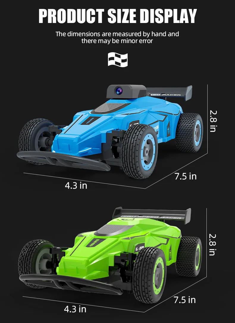 RC-bil – 2,4 GHz WiFi FPV, 1080P HD-kamera, 1:20 fjärrkontroll höghastighets monstertruck leksaksfordon för barn