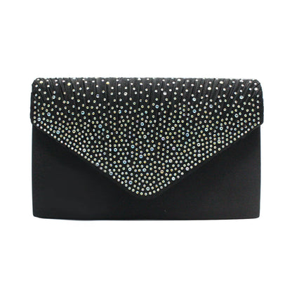 Women's Fashion Silk Belt Clutch – Elegant Evening Prom Handbag Purse.