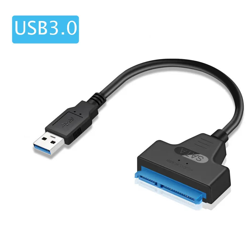 SATA to USB 3.0 / 2.0 Cable Up to 6 Gbps for 2.5 Inch External HDD SSD Hard Drive SATA 3 22 Pin Adapter USB 3.0 to Sata III Cord