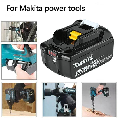 100 % original Makita 6Ah/5Ah/3Ah för Makita 18V batteri BL1830B BL1850B BL1850 BL1840 BL1860 BL1815 Ersättningslitiumbatteri