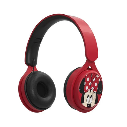 Nya Disney Stitch trådlösa Bluetooth-hörlurar AH-806 HIFI Stereoljud Fällbara headset med mikrofon Anime Cartoon Barnpresent